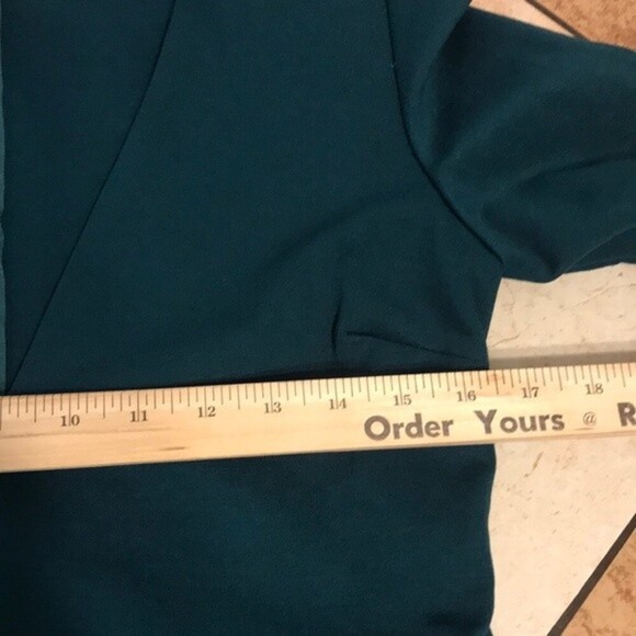 Lulus dark emerald green body-con long sleeve dress size large ladies NWT - Picture 5 of 12